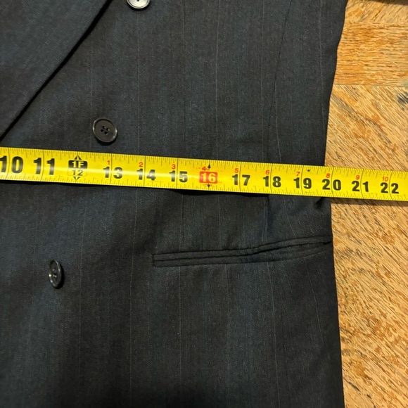 Vintage 2 Piece Suit By Pierre Cardin 100% Virgin Wool PC Sz 48 38 US 30x28 Pant - Picture 5 of 16